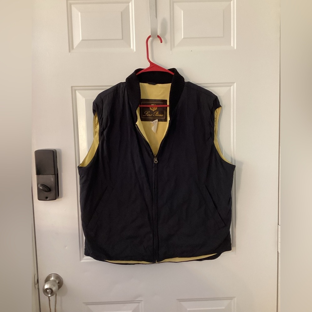 Loro Piana Storm System Yellow and Dark Navy Vest